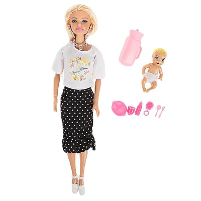 Кукла София с младенцем 29 см Карапуз 66001-SET35-S-B